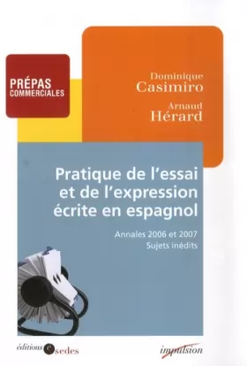 Couverture du produit · Pratique de l'essai et de l'expression écrite en espagnol