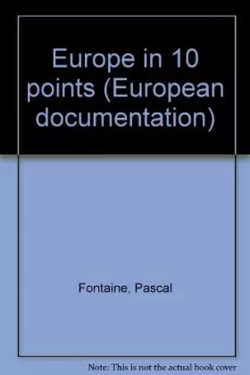 Couverture du produit · Europe in 10 points (European documentation)