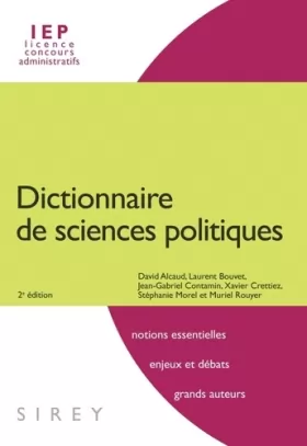 Couverture du produit · Dictionnaire de sciences politiques - 2e éd.: Dictionnaires Sirey