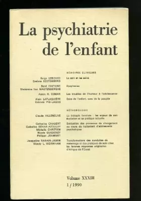 Couverture du produit · Psychiatrie de l'enfant, 1990, numéro 1, volume 33