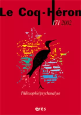 Couverture du produit · Le Coq-Héron, numéro 171, décembre 2002 : Philosophie - Psychanalyse
