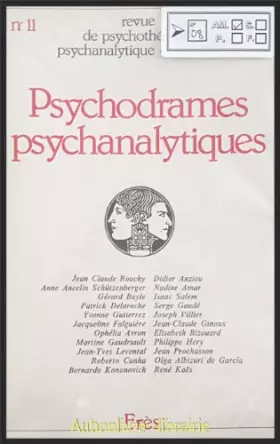 Couverture du produit · Psychodrames psychanalytiques 031395