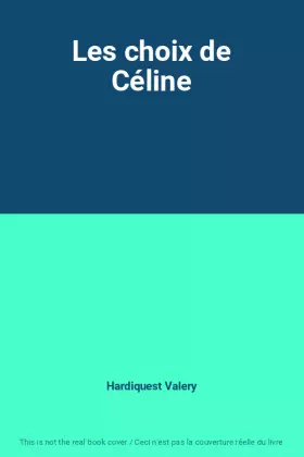 Couverture du produit · Les choix de Céline