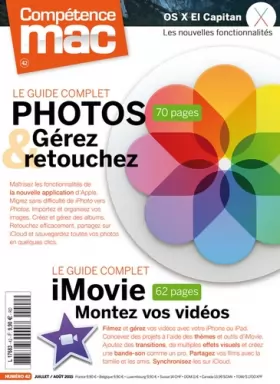 Couverture du produit · Compétence Mac 42 - Le guide complet Photos et iMovie