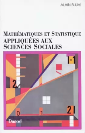 Couverture du produit · Mathématiques et statistique appliquées aux sciences sociales