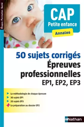 Couverture du produit · 50 sujets corrigés - Épreuves professionnelles EP1, EP2, EP3