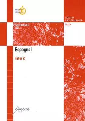 Couverture du produit · Espagnol palier 2: Programmes