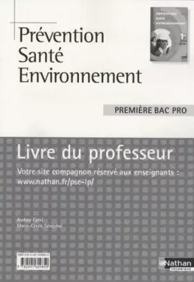 Couverture du produit · Prévention Santé Environnement - 1ère Bac Pro