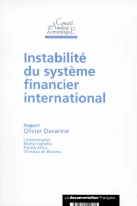 Couverture du produit · Instabilité du système financier international