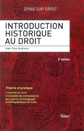 Couverture du produit · Introduction historique au droit