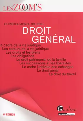 Couverture du produit · Droit général