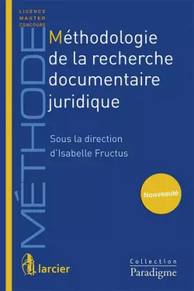 Couverture du produit · Méthodologie de recherche documentaire juridique