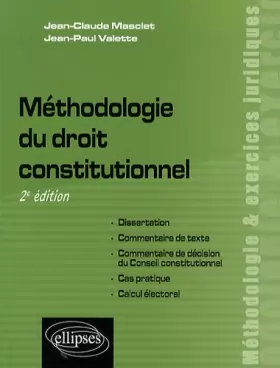 Couverture du produit · Méthodologie du Droit Constitutionnel