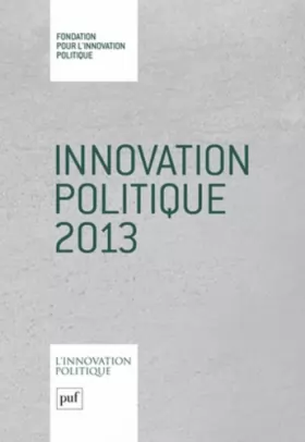 Couverture du produit · L'innovation politique 2013
