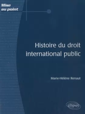 Couverture du produit · Histoire du droit international public