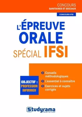 Couverture du produit · L'épreuve orale spécial iIFSI