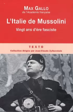Couverture du produit · L'Italie de Mussolini: Vingt ans d'ère fasciste
