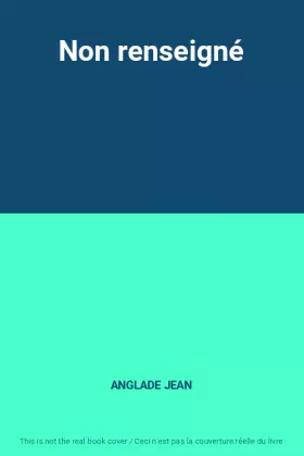 Couverture du produit · Non renseigné