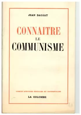 Couverture du produit · Connaître le communisme