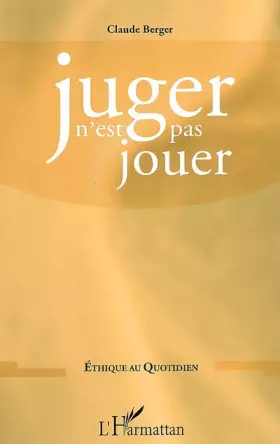 Couverture du produit · Juger n'est pas jouer