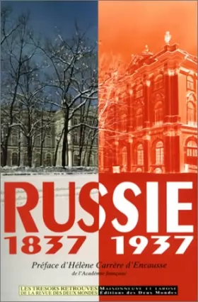 Couverture du produit · Russie, 1837-1937