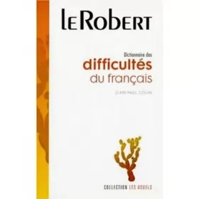 Couverture du produit · Dictionnaire Des Difficultes Du Francais
