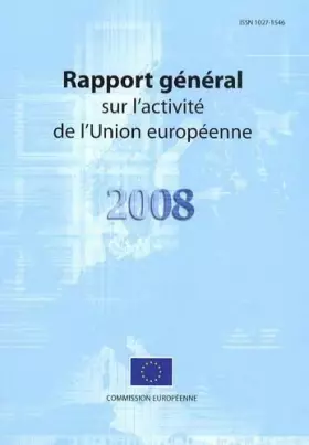 Couverture du produit · Rapport général sur l'activité de l'Union européenne
