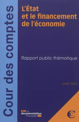 Couverture du produit · L'Etat et le financement de l'économie