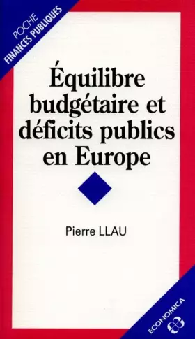 Couverture du produit · Equilibre dudgetaire et deficits publics en europe