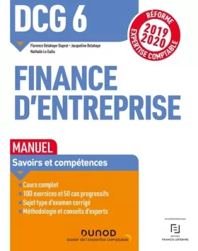 Couverture du produit · DCG 6 Finance d'entreprise - Manuel - Réforme 2019-2020: Réforme Expertise comptable 2019-2020