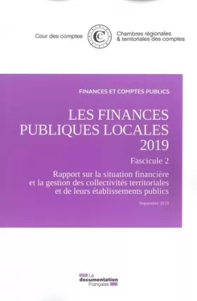 Couverture du produit · Les finances publiques locales 2019 - Rapport sur la situation