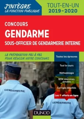 Couverture du produit · Concours gendarme sous-officier de gendarmerie interne - Tout-en-un - Concours 2019/2020: Tout-en-un - Concours 2019/2020 (2019
