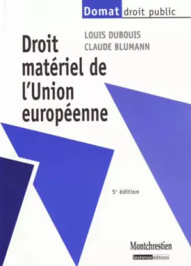 Couverture du produit · Droit matériel de l'Union européenne