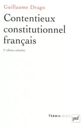 Couverture du produit · Contentieux constitutionnel français