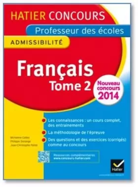 Couverture du produit · Concours professeur des écoles 2015 - Français Tome 2 - Epreuve écrite d'admissibilité