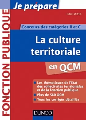 Couverture du produit · La culture territoriale en QCM - Concours des catégories B et C