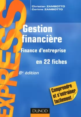 Couverture du produit · Gestion financière : Finance d'entreprise