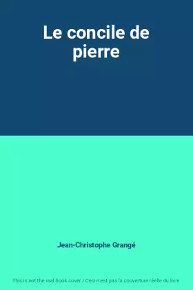 Couverture du produit · Le concile de pierre
