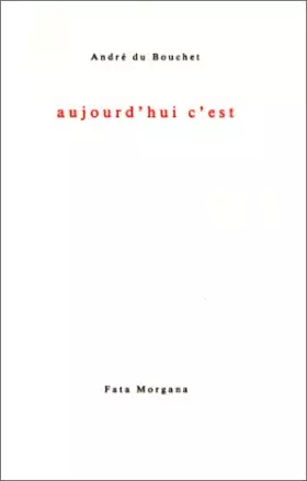 Couverture du produit · Aujourd'hui c'est