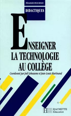 Couverture du produit · Enseigner la technologie au collège