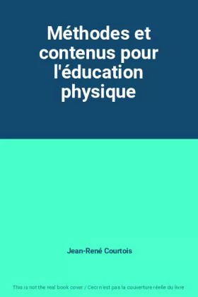 Couverture du produit · Méthodes et contenus pour l'éducation physique