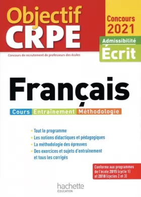 Couverture du produit · Objectif CRPE Français 2021