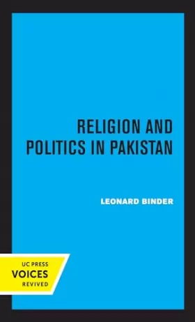 Couverture du produit · Religion and Politics in Pakistan