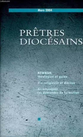 Couverture du produit · PRETRES DIOCESAINS - HORS-SERIE - NOVEMBRE-DECEMBRE 2004 - UN MINISTERE D'AMOUR - Quelle spiritualilté pour les prêtres diocésa