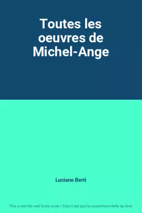 Couverture du produit · Toutes les oeuvres de Michel-Ange