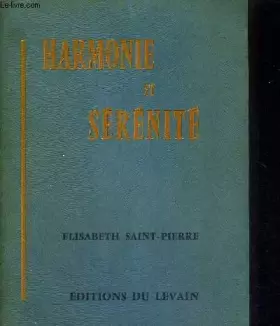 Couverture du produit · Harmonie et sérénité
