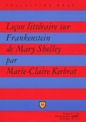 Couverture du produit · Leçon littéraire sur "Frankenstein" de Mary Shelley