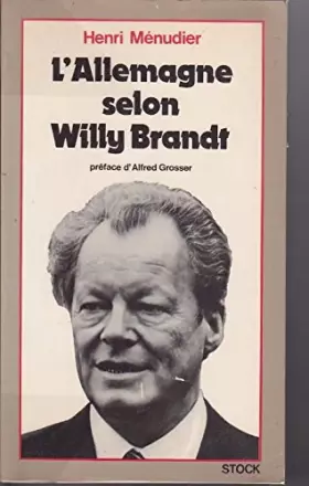 Couverture du produit · L'Allemagne selon Willy Brandt