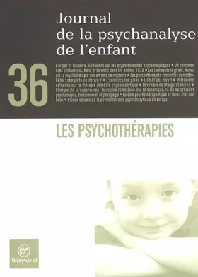 Couverture du produit · Jpe n°36 les psychotherapies
