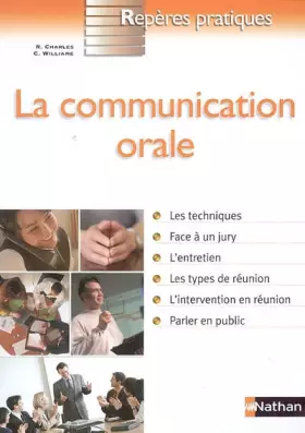 Couverture du produit · COMMUNICATION ORALE